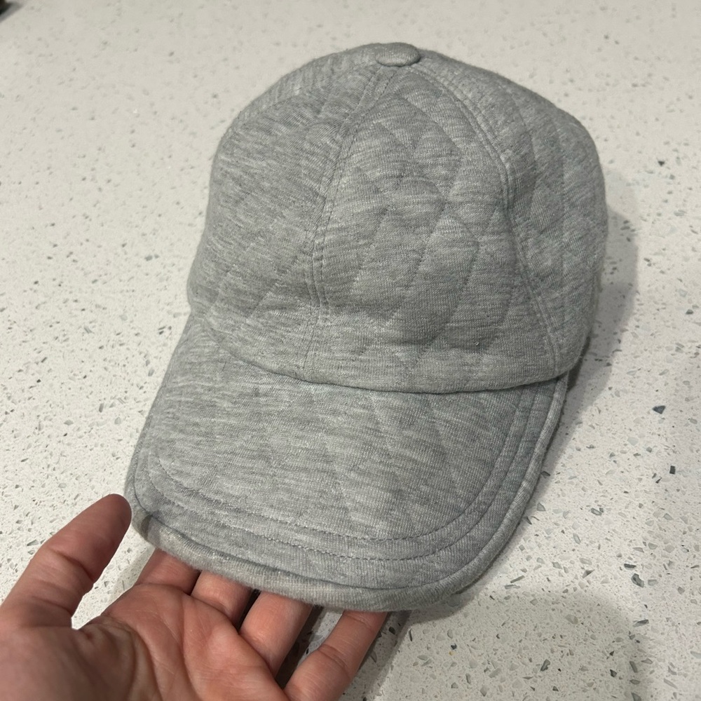 Hat Attack Light Gray Quilted Cap - image 3
